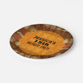 サマーエスニック15thバースデーパーティー紙プレート ペーパープレート (アングル)