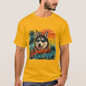サマーエナジーハスキー ドイツTシャツ Tシャツ (正面)