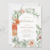 サマーエレガントガーデンフローラブライダルシャワー招待状 招待状 (正面)