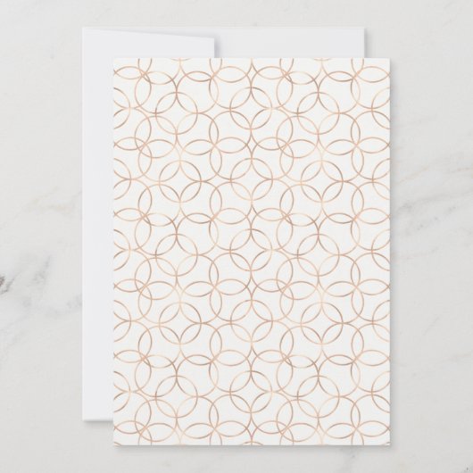 サマーエレガントガーデンフローラブライダルシャワー招待状 招待状 (裏面)