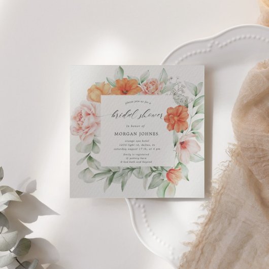 サマーエレガントガーデンフローラブライダルシャワー