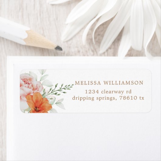 サマーエレガントガーデンフローラ差出人住所ラベル ラベル (インサイチュ)
