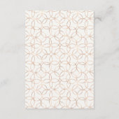 サマーエレガントガーデンフローラ結婚の情報カード エンクロージャーカード (裏面)