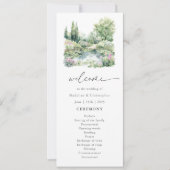 サマーエレガントガーデンランドスケープ結婚式 プログラム (正面)