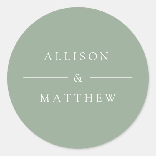 サマーエレガントグ・グ結婚リーンのシール ラウンドシール (正面)