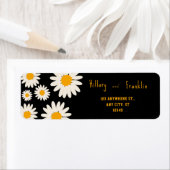 サマーエレガントデイジーフローラロマンチックパーソナライズされた ラベル (インサイチュ)