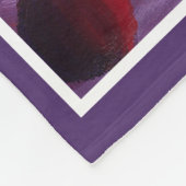 サマーエレガントフルーツモノグラムイニシャル フリースブランケット (角)