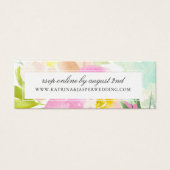 サマーエレガントフローラミント結婚ズWebサイトRSVP (正面)