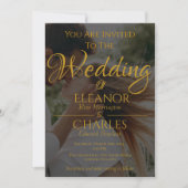 サマーエレガントミニマル結婚式招待状 招待状 (正面)