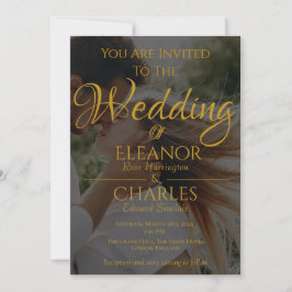 サマーエレガントミニマル結婚式招待状 招待状