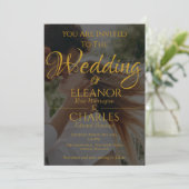 サマーエレガントミニマル結婚式招待状 招待状 (スタンド正面)