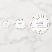 サマーエレガントワイルドフラワーウォーターブライダルシャワー コンフェッティ (正面)