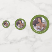 サマーエレガントワイルドフラワーウォーターブライダルシャワー コンフェッティ (裏面)