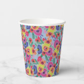 サマーエレガントワイルドフラワーフローラブライダルシャワー 紙コップ (裏面)