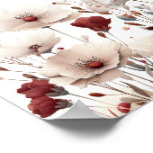 サマーエレガントワイルドフラワーブライダルシャワーへようこそ ポスター (角)