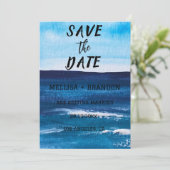 サマーエレガント海ウェーブビーチシー招待状 招待状 (スタンド正面)