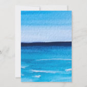 サマーエレガント海ウェーブビーチ招待状 招待状 (裏面)