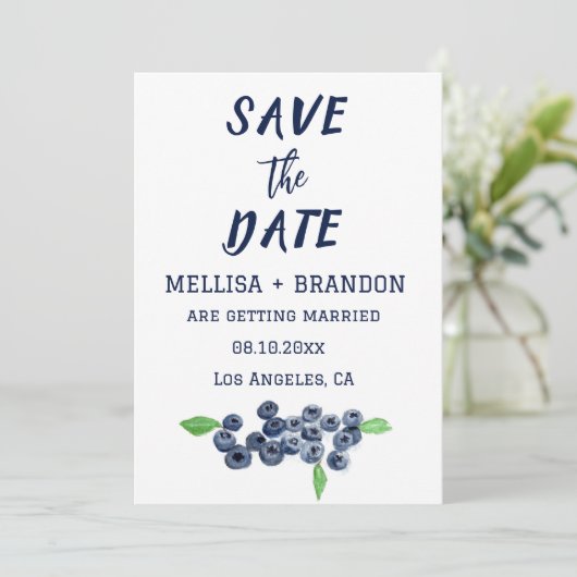 サマーエレガント海ウェーブビーチ結婚式 招待状 (スタンド正面)