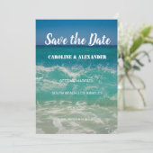 サマーエレガント海波ビーチトロピカル結婚ズ セーブザデート (スタンド正面)