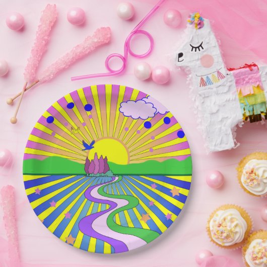 サマーオブラブサイケデリック60年代日が差すこと    ペーパープレート (パーティー)