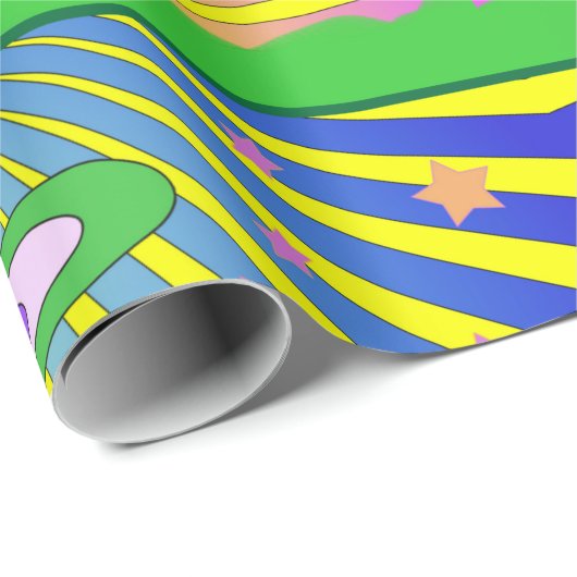 サマーオブラブサイケデリック60年代日が差すこと   ラッピングペーパー (ロールコーナー)