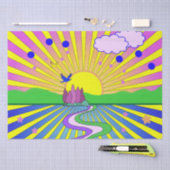 サマーオブラブサイケデリック60年代日が差すこと  薄葉紙 (クラフト)