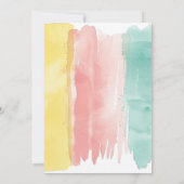 サマーオポップ・アートのーバーポプシクル誕生日招待状 招待状 (裏面)