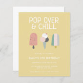 サマーオポップ・アートのーバー&チルポップシクルパーティー誕生日 (正面/裏面)