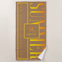 サマーオレンジイエローブラウンWebサイト名モノグラム