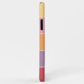 サマーオレンジコーラルピンクピーチレッドパープルストライプズ Case-Mate iPhoneケース (裏面/右)