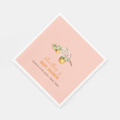 サマーオレンジシトラスクレメンチンベビーシャワー スタンダードランチョンナプキン (角)