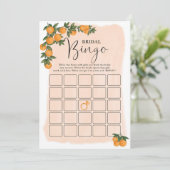 サマーオレンジシトラスビンゴブライダルシャワーゲームカード (スタンド正面)