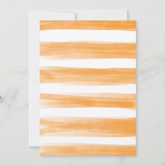 サマーオレンジシトラスビンゴブライダルシャワーゲームカード (裏面)