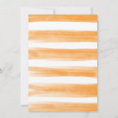 サマーオレンジシトラスボタニカルグリーンのシャワー サンキューカード (裏面)