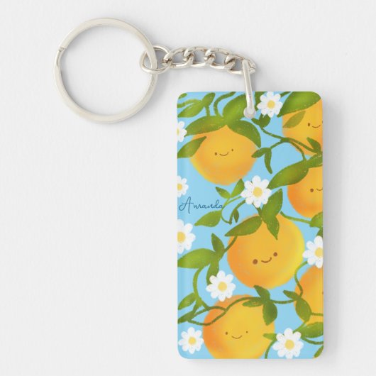 サマーオレンジツリーガーデン キーホルダー (正面)