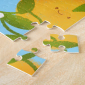 サマーオレンジツリーガーデン ジグソーパズル (側面)