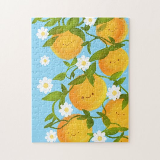 サマーオレンジツリーガーデン ジグソーパズル (縦)