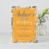 サマーオレンジボタニカル招待状 招待状 (スタンド正面)