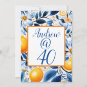 サマーオレンジボタニカル招待状 招待状 (裏面)