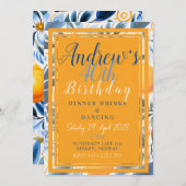 サマーオレンジボタニカル招待状 招待状 (正面/裏面)