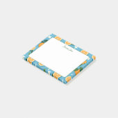 サマーオレンジ名前をカスタムする文房具 ポストイット (アングル)