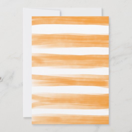 サマーオレンジ シトリス ボタニカル グリーンのシャワー サンキューカード (裏面)