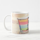サマーオンビーチ |パーソナライズされた | コーヒーマグカップ (左)