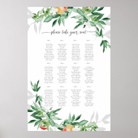 サマーオーチャードシーティングプランポスター ポスター (正面)