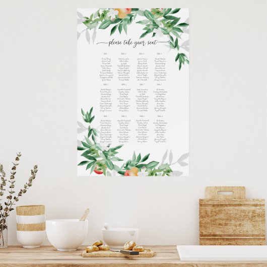 サマーオーチャードシーティングプラン ポスター (キッチン)