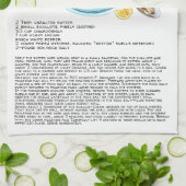 サマーカイターロースト|レシピ手織りティータオル キッチンタオル (折り畳み)