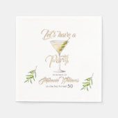 サマーカクテルウィメンズバースデーパーティー スタンダードカクテルナプキン (正面)