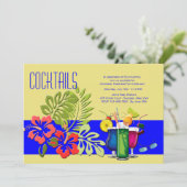 サマーカクテルパーティの招待状 招待状 (スタンド正面)