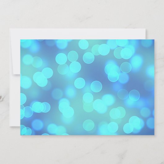 サマーカクテルパーティーブルー招待状 招待状 (裏面)