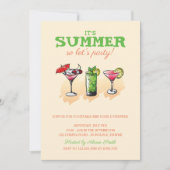 サマーカクテルパーティー 招待状 (正面)